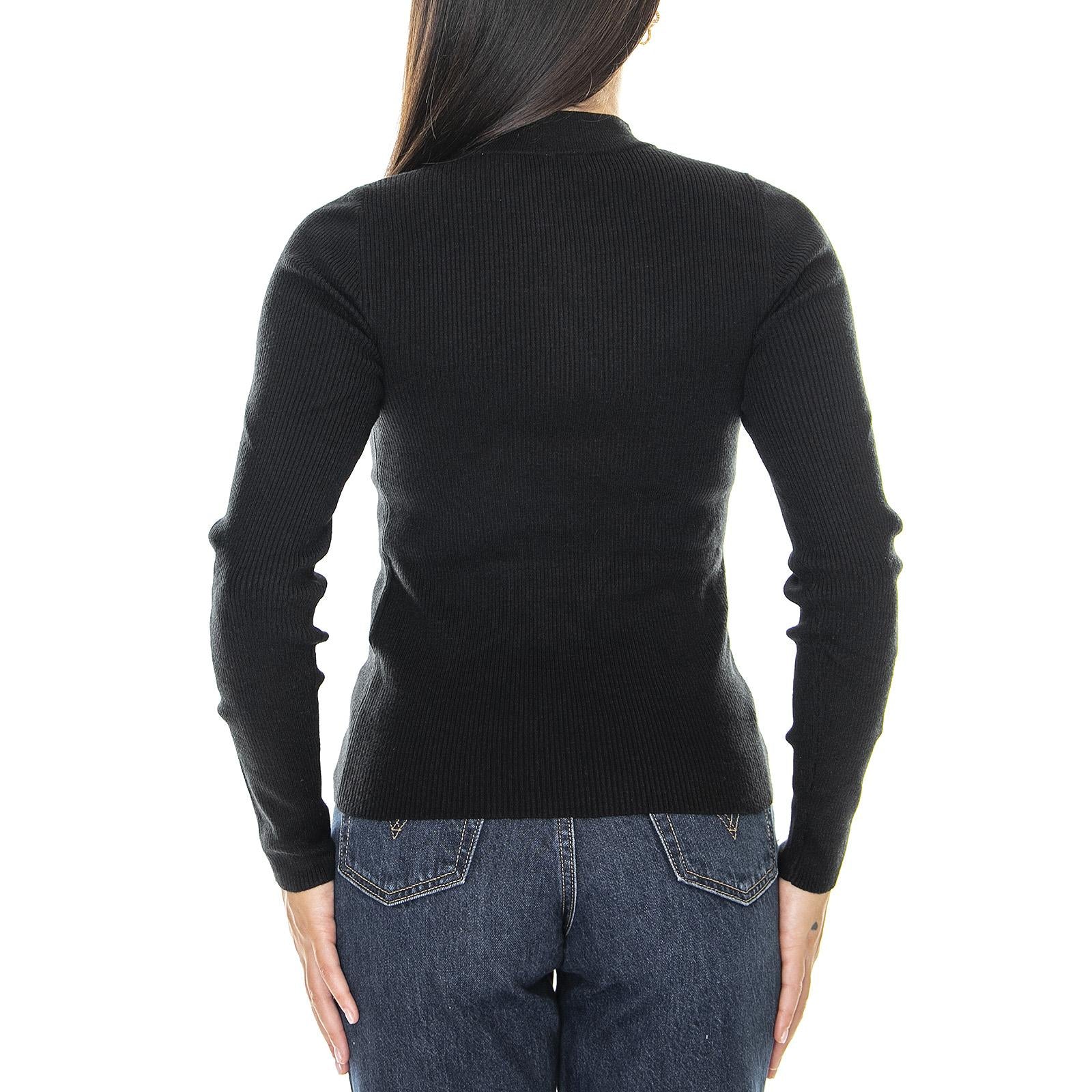 Crew Rib Sweater Caviar - Maglione Girocollo Donna Nero A0719-0000  LEVIS 