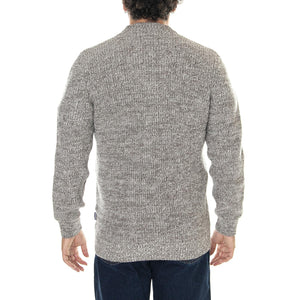 M' Sid Cardigan Stone Marl - Cardigan Uomo Grigio MKN1484-ST39-FW23  BARBOUR 