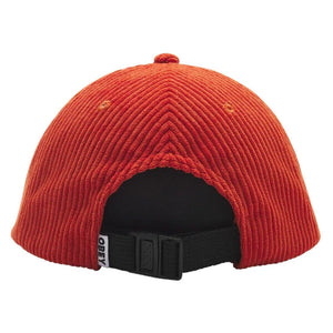 Bold Cord 6 Panel Strapback Bombay Brown - Cappellino con Visiera in Velluto Marrone 100580317-BOB  OBEY 