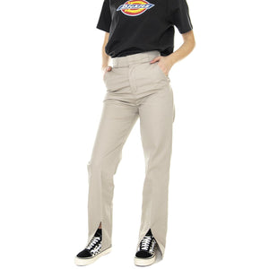 W' Phoenix Split Hem Sandstone - Pantaloni Donna Beige DK0A4YGCSS01  DICKIES 