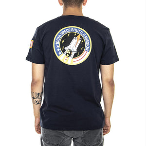 Space Shuttle - Maglietta Girocollo Uomo Blu Navy 176507-07  ALPHA INDUSTRIES 