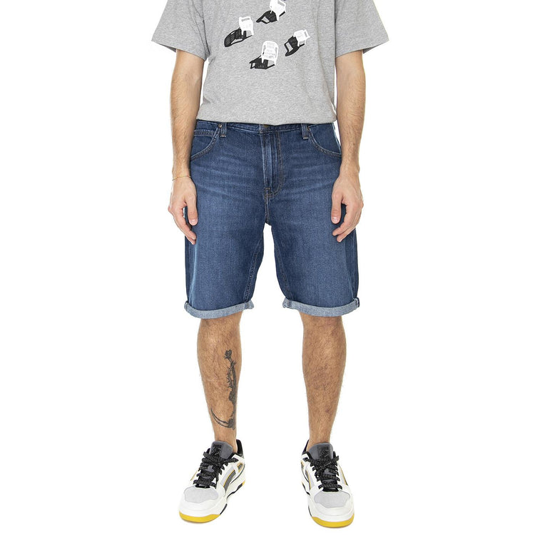 M' 5 Pocket Short VCR Dark Worn Blue - Bermuda Denim Jeans Uomo Blu L73MHVB7  LEE 