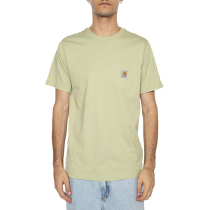 S/S Pocket T-Shirt Wall - Maglietta Girocollo Uomo Beige I030434.UVXX . CARHARTT WIP 