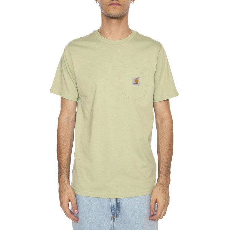 S/S Pocket T-Shirt Wall - Maglietta Girocollo Uomo Beige I030434.UVXX . CARHARTT WIP 