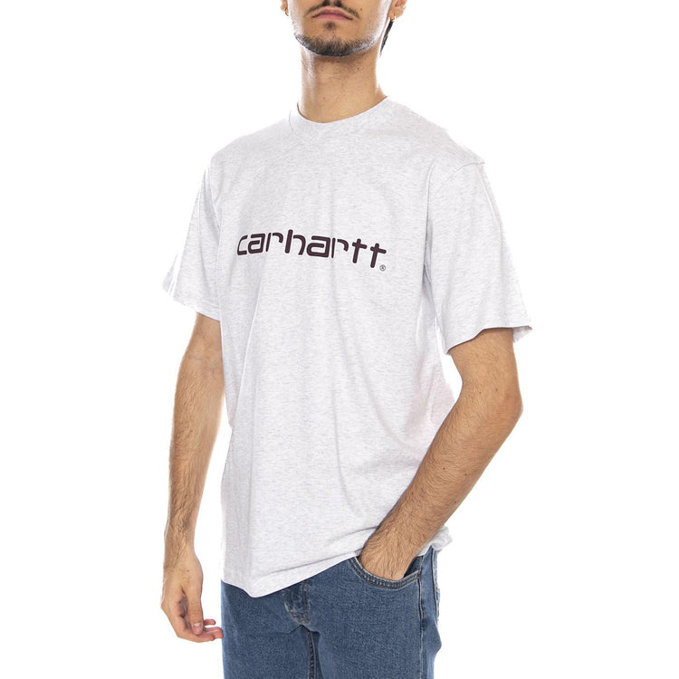 S/S Script T-Shirt Ash Heather / Rondo I035700.38HXX . CARHARTT WIP 