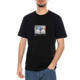 "Partita del Fango" Tee Black - Maglietta Maradoa Girocollo Uomo Nera  Uomo DOLLY NOIRE