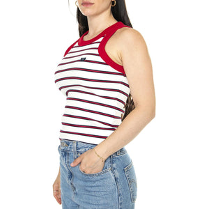 Ringer Tank Red - Canottiera Donna Multicolore 112350284  WRANGLER 