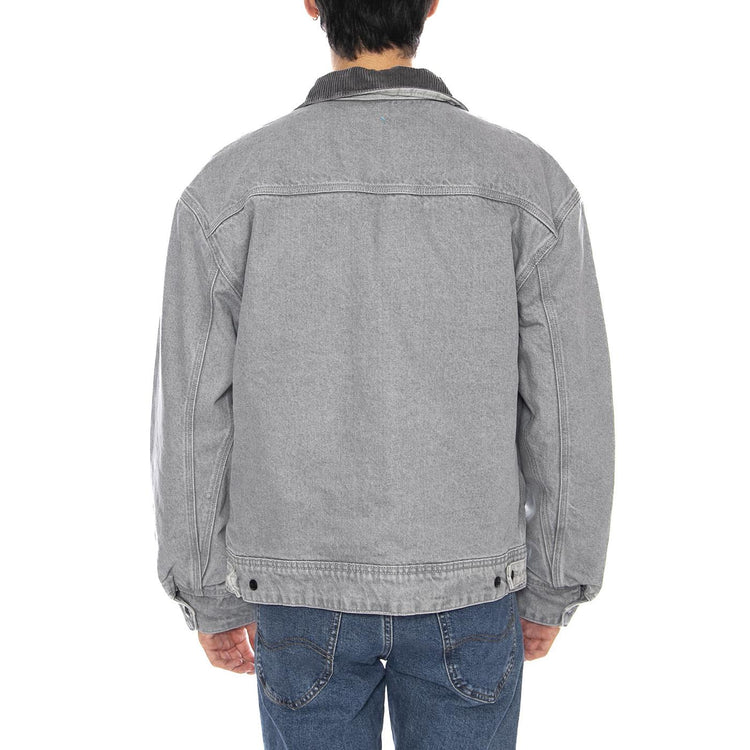 91U Utility Jacket Geminy Grey - Giacca Denim Jeans Uomo Grigia 112370527 . LEE 