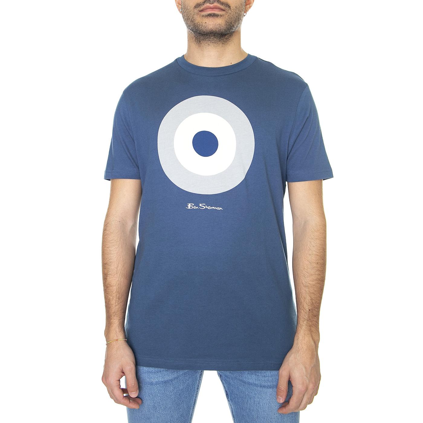 Target Tee Indigo - Maglietta Girocollo Uomo Blu 65093-180  BEN SHERMAN 