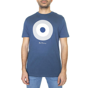 Target Tee Indigo - Maglietta Girocollo Uomo Blu 65093-180  BEN SHERMAN 