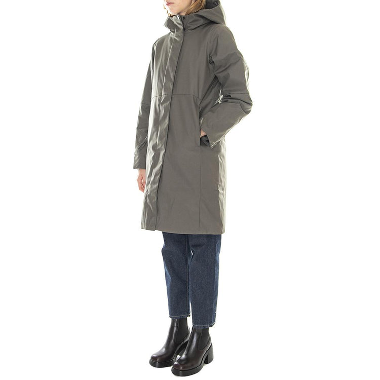 W´s Jacket Elvira Castor Green Smart Cotton Blend - Giacca con Cappuccio Donna Verde 330735-086  ELVINE 