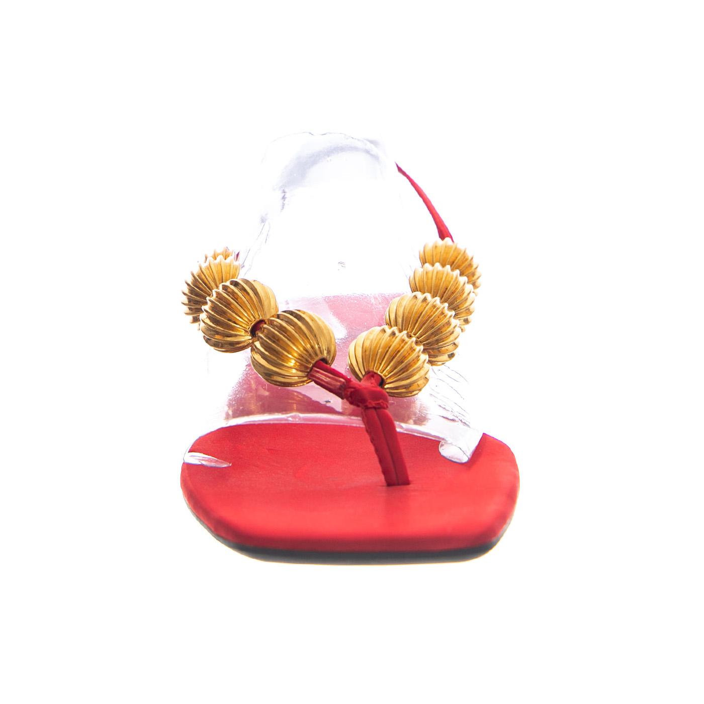 YUCATAN RED SATIN GOLD - Sandalo Donna Rosso JCSJC-1119-3-3-REDST . JEFFREY CAMPBELL 