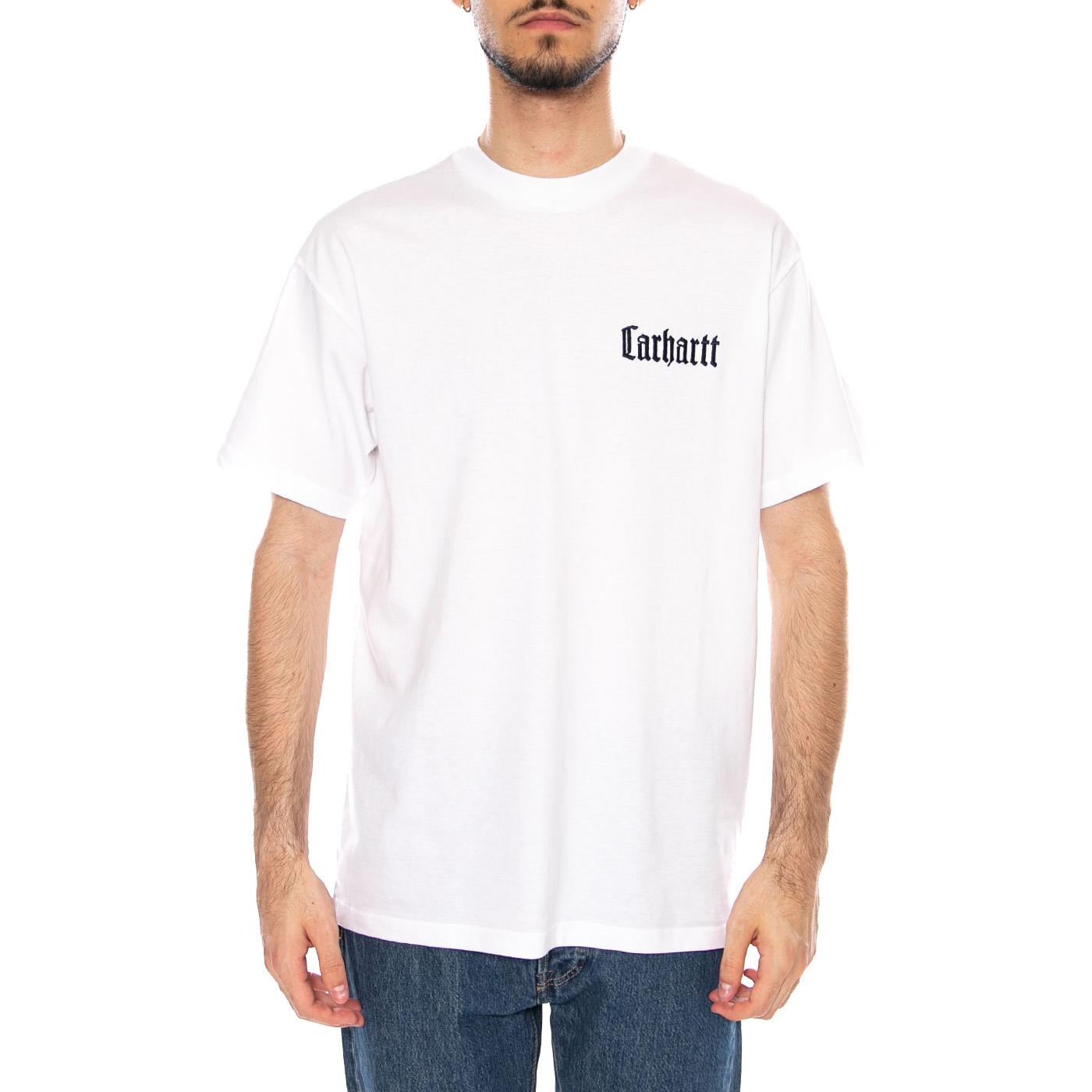 S/S Schooling T-Shirt White - Maglietta Girocollo Uomo Bianca I035453.02XX . CARHARTT WIP 