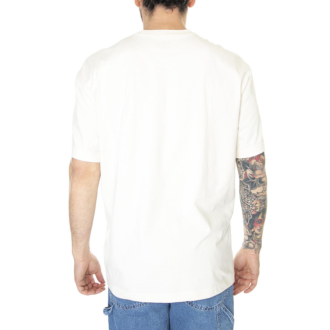 Loose Pocket Tee Ecru White - Maglietta Girocollo Uomo Beige L69QFUNQ  LEE 