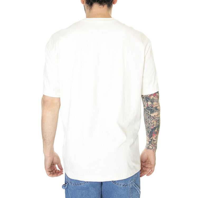 Loose Pocket Tee Ecru White - Maglietta Girocollo Uomo Beige L69QFUNQ  LEE 