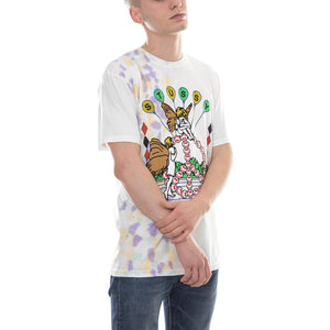 LSD TRIBE TEE NATURAL/PURPLE (TIE DYE) 1904253-NAT6 . STUSSY 