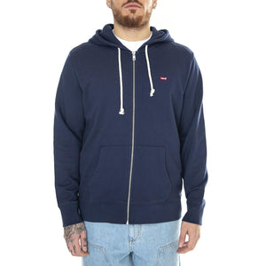 The Original HM Zip Up Naval Academy Blue - Felpa con Cappuccio e Zip Uomo Blu 34584-0011  LEVIS 