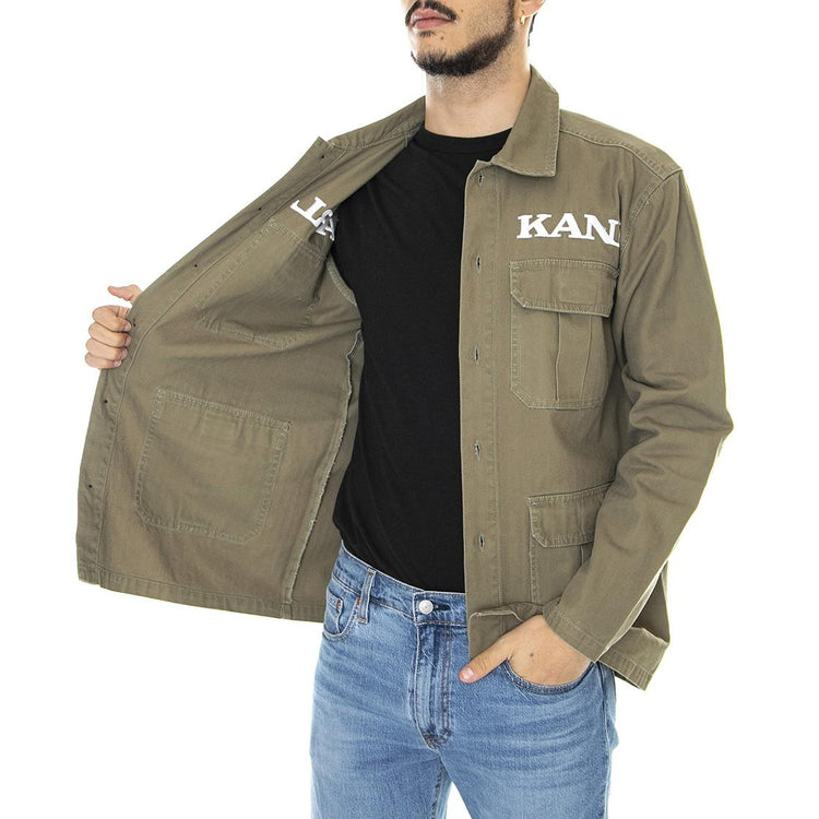 Retro Utility - Giacca Invernale Uomo Verde Scuro KRCKM213-020-1  KARL KANI 