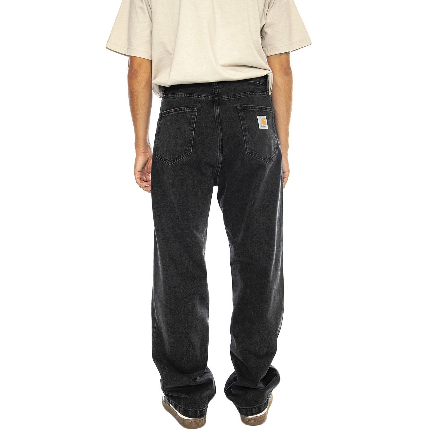 Landon Pant Black stone washed - Pantaloni Uomo Neri I030468.8906 . CARHARTT WIP 