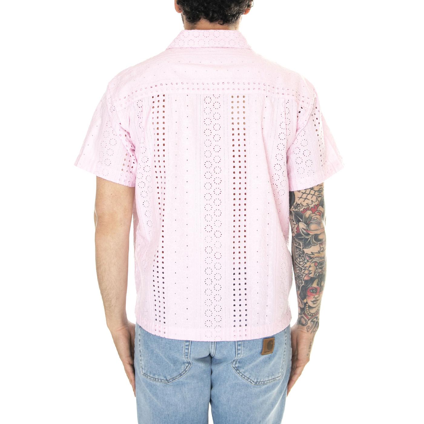 Sunday Woven S/S Pirouette - Camicia Maniche Corte Uomo Rosa 181210403-PIR  OBEY 