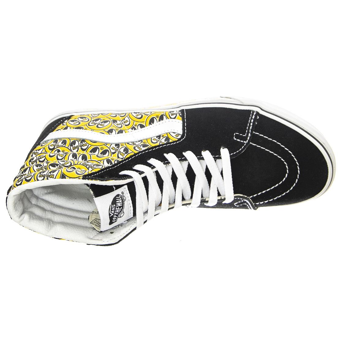 Ua Sk8-Hi Mooneyes Black / Yellow - Scarpe Stringate Profilo Alto Uomo Nere / Gialle VN0A5JMJY231  VANS 