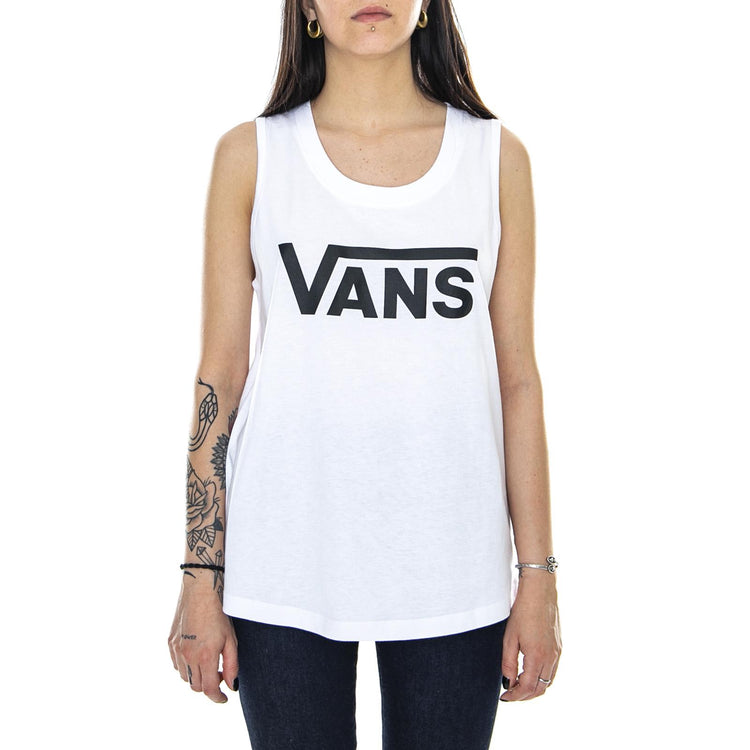 Wm Flying Muscle Scoop - White - Canotta Donna Bianca VN0A3UL5WHT1  VANS 