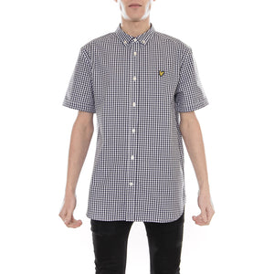 Gingham Ss Shirt - Navy - Camicia Maniche Corte Uomo Blu SW807V-Z99  LYLE & SCOTT 