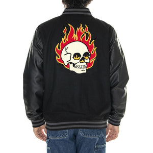 Stevens Varsity Jacket Black - Giacca Uomo Nera VN0008G4BLK1  VANS 