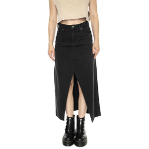 Maxi Skirt Into The Shadow Black - Gonna Nera 112348977  LEE 