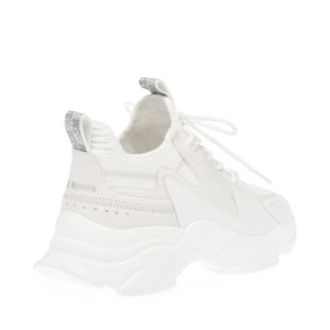 Match Box White / White - Scarpe Stringate Profilo Basso Donna Bianche SMPMATCHBOX-11E  STEVE MADDEN 