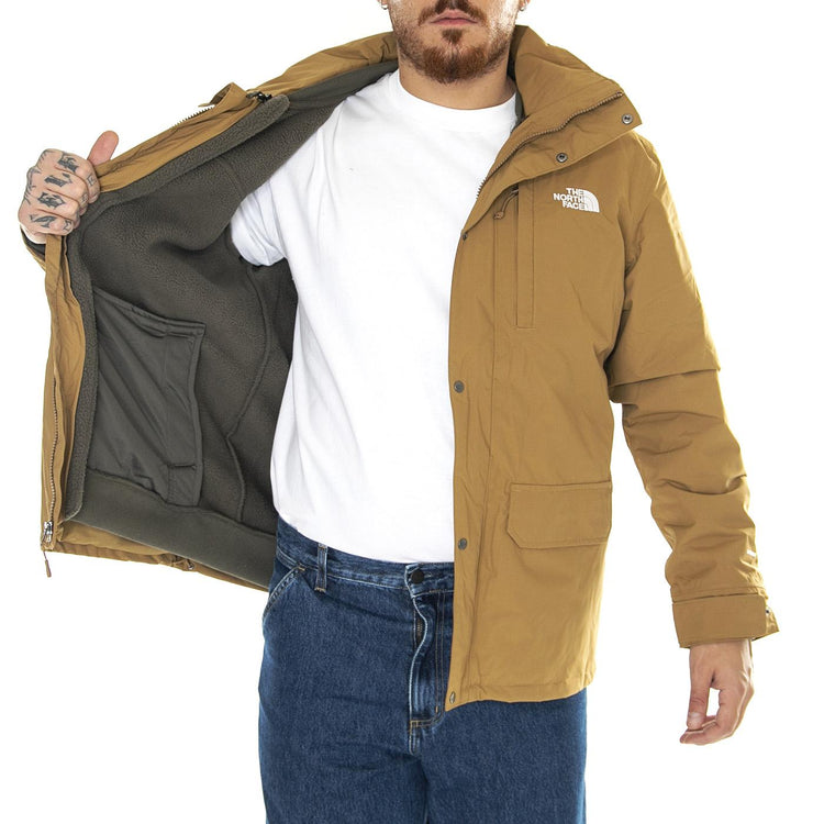 M Pinecroft Triclimate Jacket Utility Brown / New Taupe Green - Giacca Invernale Uomo Marrone NF0A4M8EORV1  THE NORTH FACE 