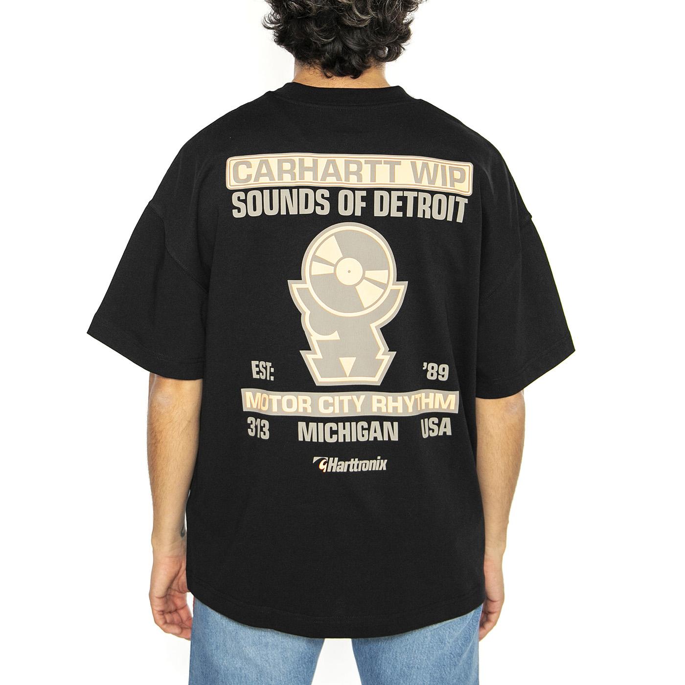 S/S Harttronix T-Shirt Black - Maglietta Girocollo Uomo Nera I034395.89XX  CARHARTT WIP 