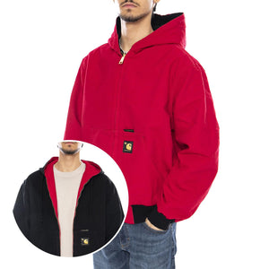 50 Years Anniversary OG Active Jacket Canvas Black / USA Red - Giacca Uomo Rossa I036412.3GJ02 . CARHARTT WIP 