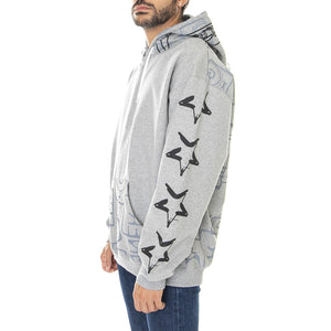 Inner Iuter Melange Hoodie Light Grey - Felpa con Cappuccio Uomo Grigia 22WISH86-LIGHT GREY  IUTER 