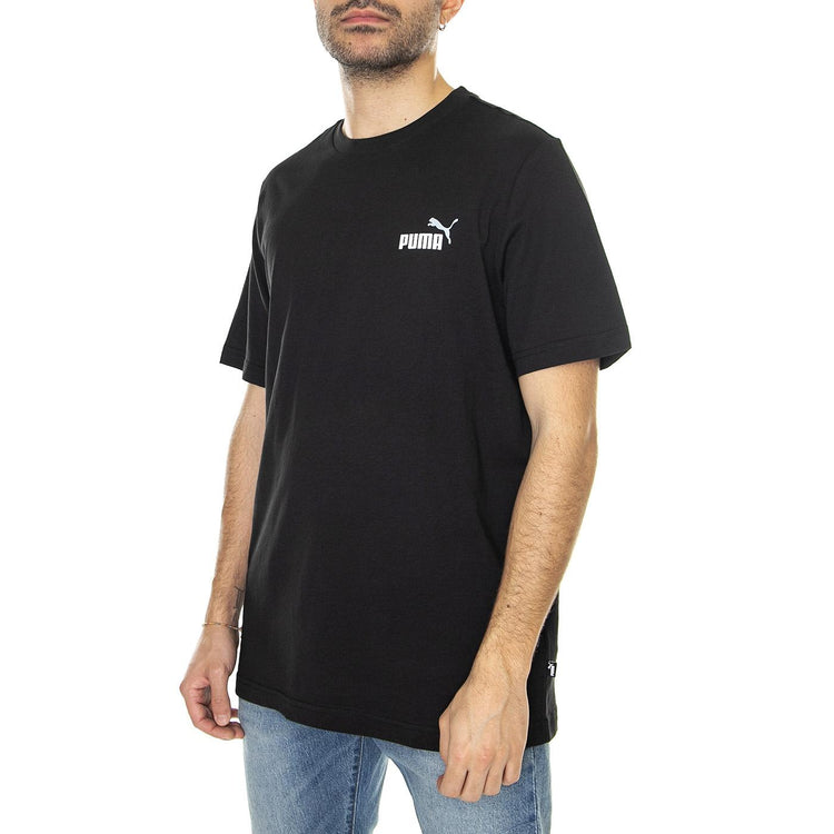 Essential Small Logo Tee Black - Maglietta Girocollo Uomo Nera 271958_1  PUMA 