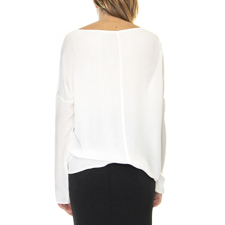 Blusa 021SD45007 Burro - Top Donna Bianco 021SD45007 -S2128 . ALESSIA SANTI 