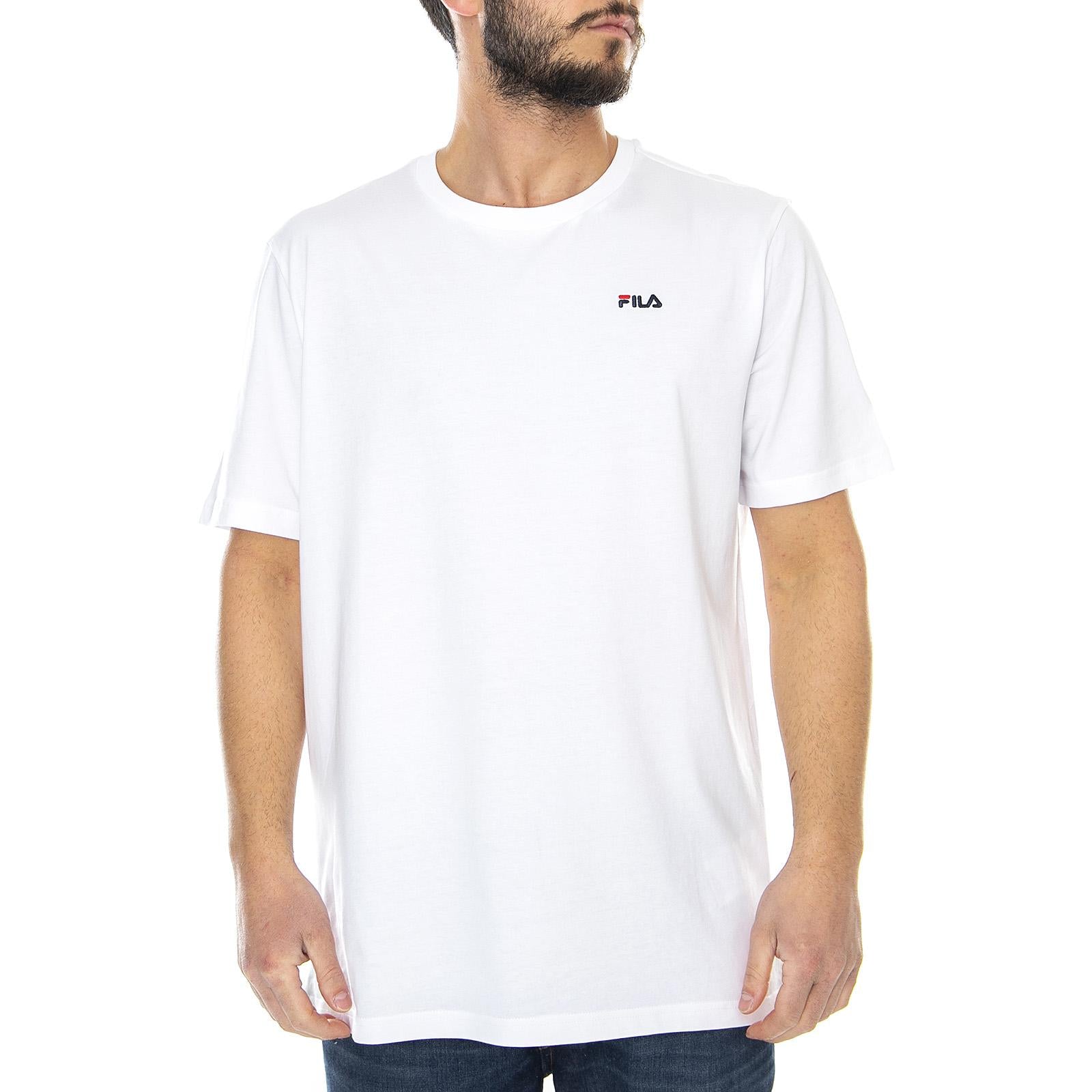 Unwind 2.0 Reg Tee - Bright White - Maglietta Girocollo Uomo Bianca 682201-M67  FILA 