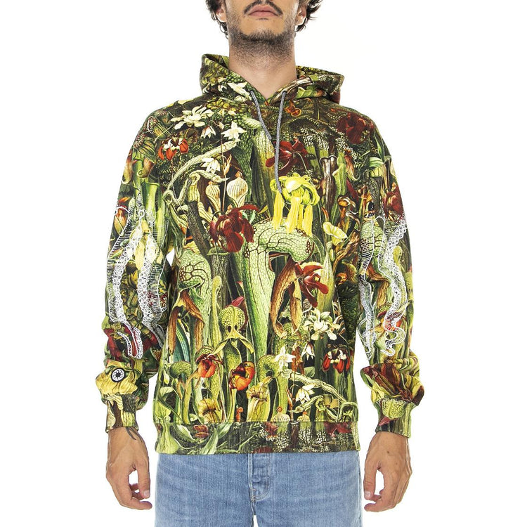 Nepenthes Hoodie Army - Felpa con Cappuccio Uomo Multicolore 22WOSH04-ARMY  OCTOPUS 
