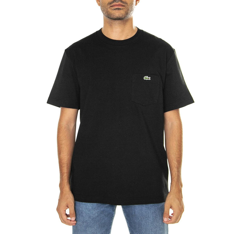 T-Shirt TH2827-031 - Maglietta Girocollo Uomo Nera TH2827-031 . LACOSTE 