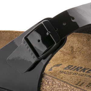 Gizeh Birko Flor Patent - Sandali Donna Neri - Calzata Stretta 043661 . BIRKENSTOCK 