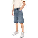 Five Baggy 9893 Pin DNM Shorts VD2 Blue - Bermuda Denim Jeans Uomo Blu  Uomo ONLY & SONS