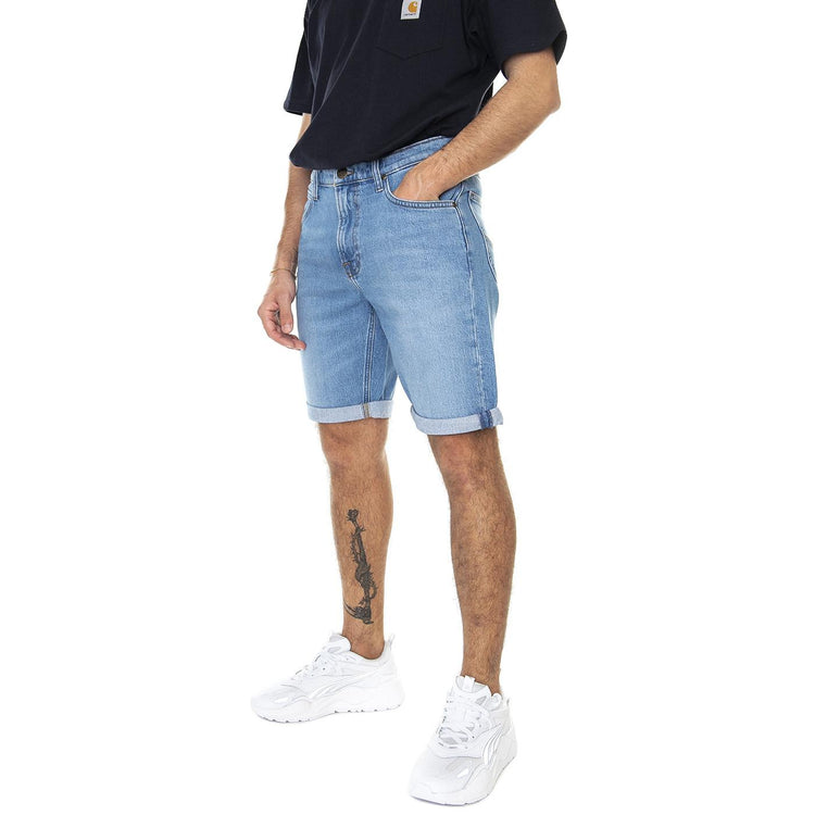 5 Pocket Short Worker Light Blue - Bermuda Denim Jeans Uomo Blu L73MMWFO  LEE 