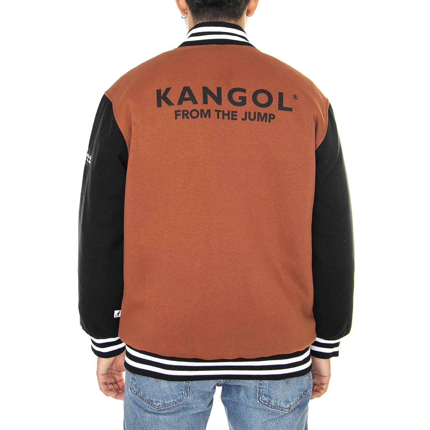 Bomber College Mahogany - Giacca Estiva Uomo Nera / Multi KAF22UBMJ104-132  KANGOL 