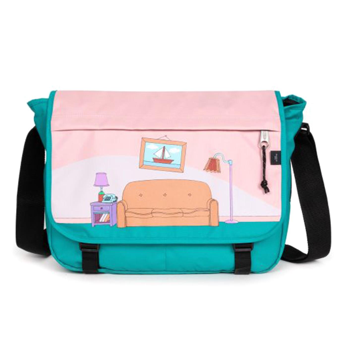 Delegate + The Simpsons Sofa - Borsa a Tracolla Multicolore EK00026E7A51  EASTPAK 