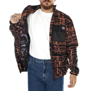 Tribe Full Zipper Fleece Rust - Giacca Invernale Uomo Multicolore Tribe Full Zipper Fleece Rust  FUNKY 