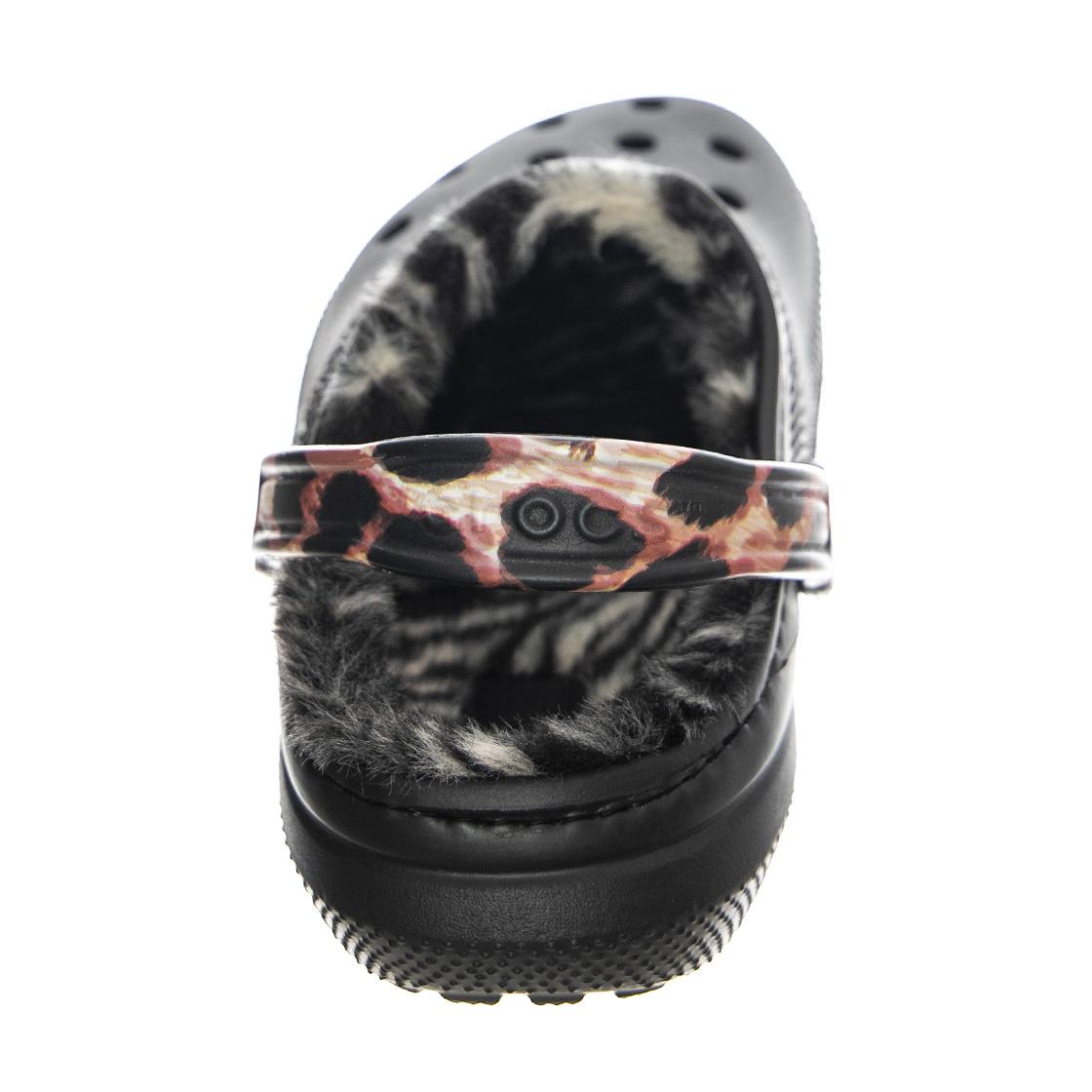 Classic Lined Animal Remix Clog W Black / Multi Animal - Sandali Donna Neri / Multi CR.207842-BKMA  CROCS 