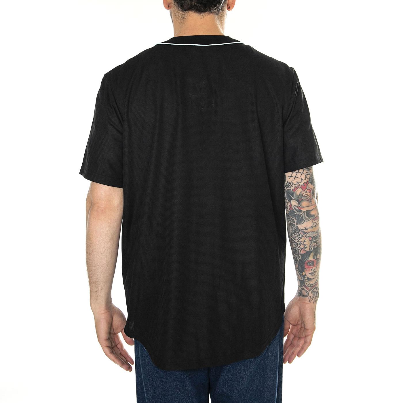 New York Yankees Iridescent MLB Foundation Top black - Camicia Maniche Corte Uomo Nera 007N-06DA-NK-R8L  FANATICS 