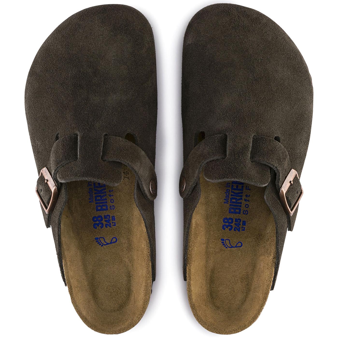 W' Boston Mocca Suede Leather - Sandali Donna Marroni 060903  BIRKENSTOCK 