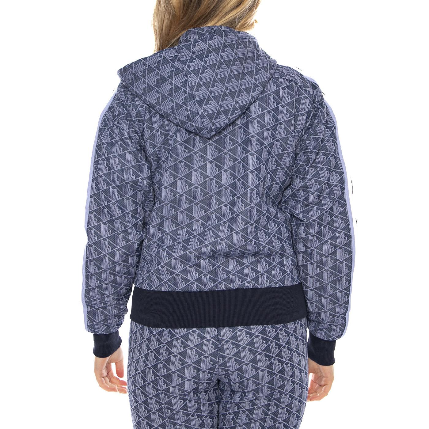 Lacoste Sweatshirt 9I4 -- Felpa Donna Blu SF7606-AIT . LACOSTE 