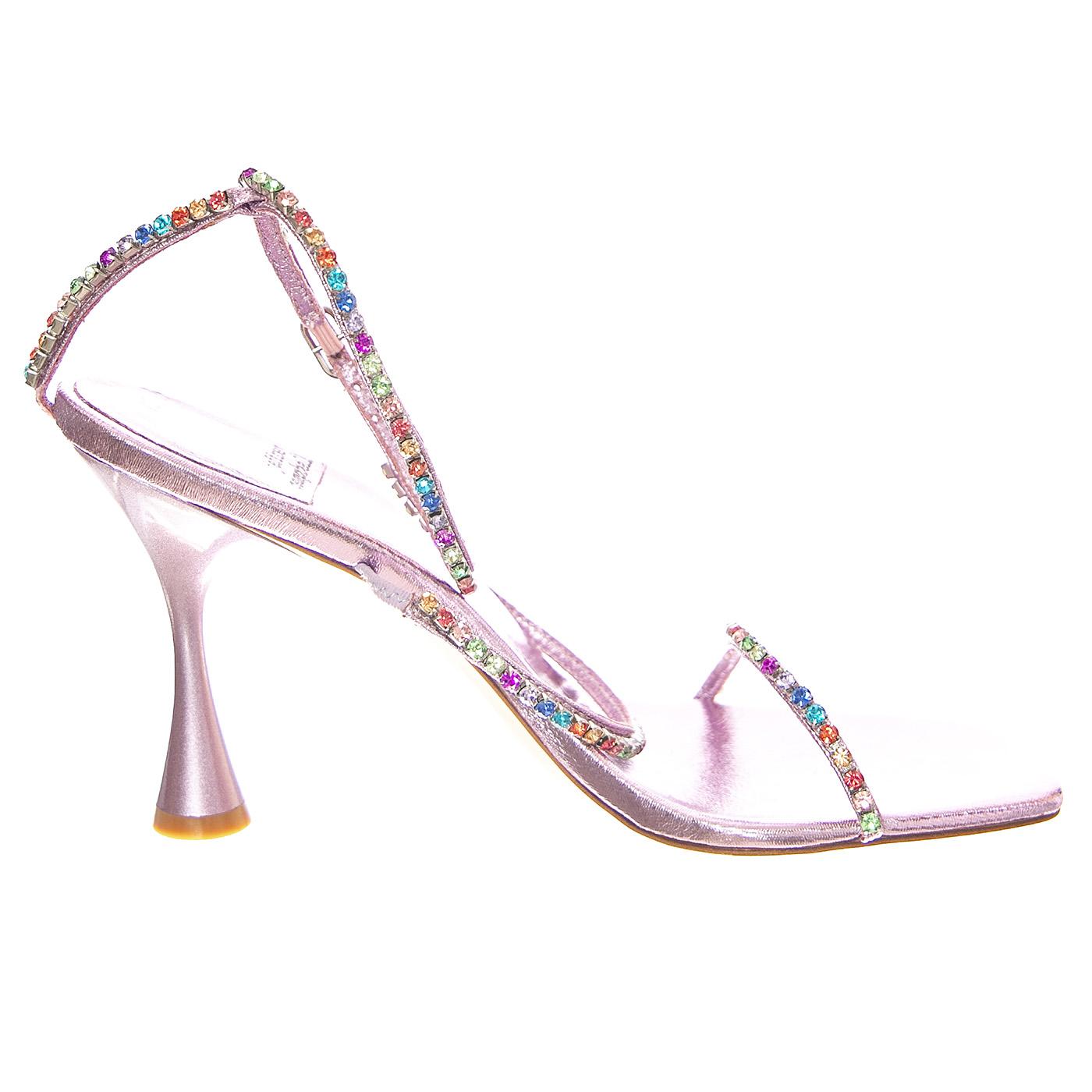 W' Demonica Liliac Metallic Paste Multi Sandals - Sandali Donna Viola JC-R269L-09B  JEFFREY CAMPBELL 
